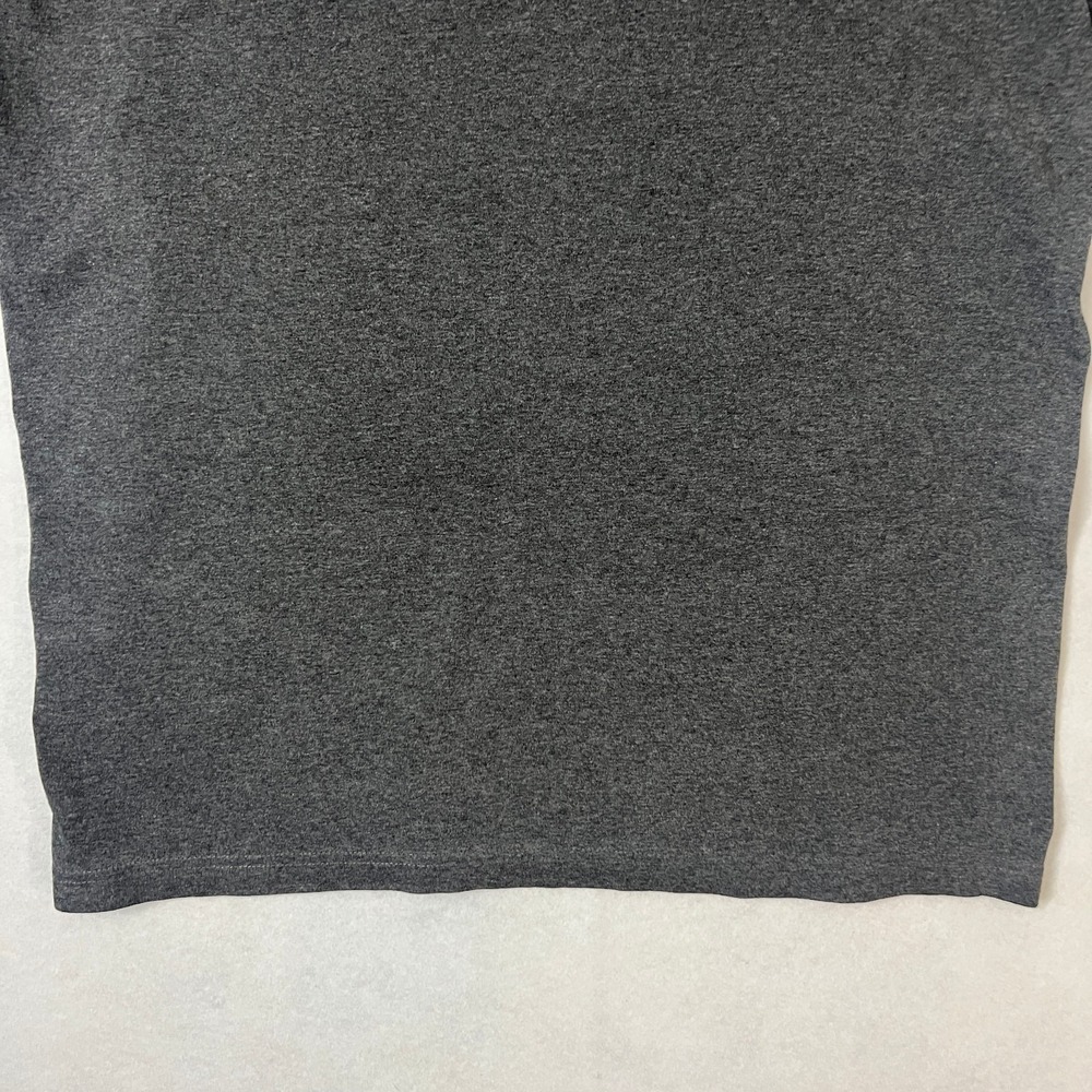 Vintage Adidas Mens Size Large T-shirt Gray Black‎ Spell Out Athletic Y2K 2000's - Picture 11 of 13